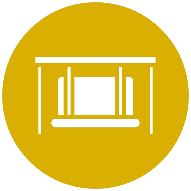 Estilo del icono del banco de balanceo de diseño vectorial