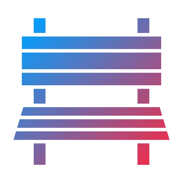 Estilo del icono del banco de diseño vectorial