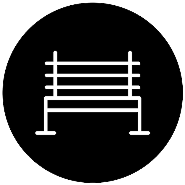Estilo del icono del banco de diseño vectorial