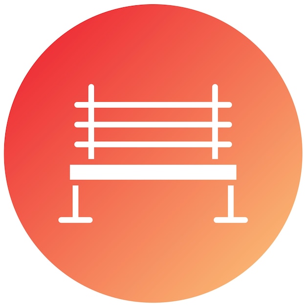 Estilo del icono del banco de diseño vectorial