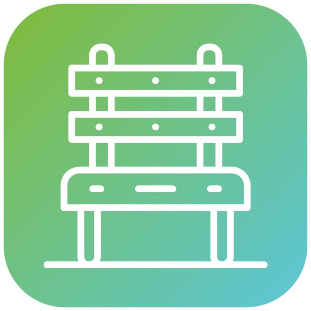 Estilo del icono del banco de diseño vectorial