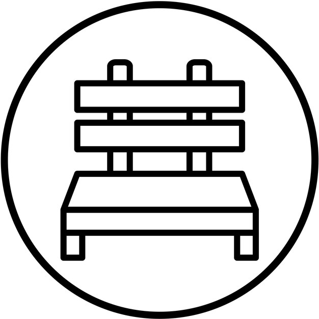 Estilo del icono del banco de diseño vectorial