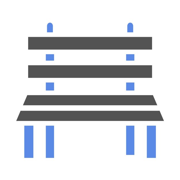 Estilo del icono del banco de diseño vectorial
