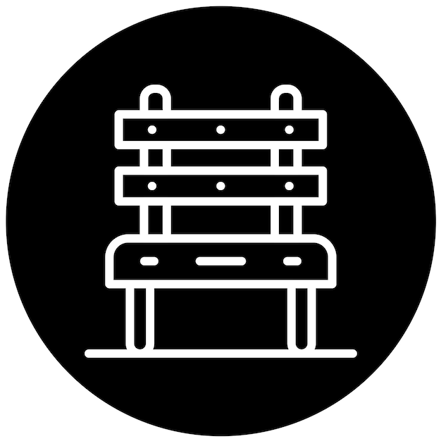 Estilo del icono del banco de diseño vectorial