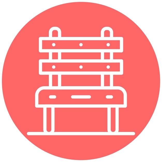Estilo del icono del banco de diseño vectorial