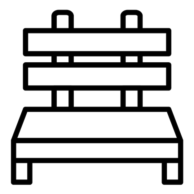 Estilo del icono del banco de diseño vectorial