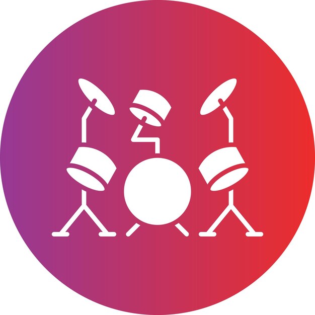 Estilo de icono de banda de diseño vectorial