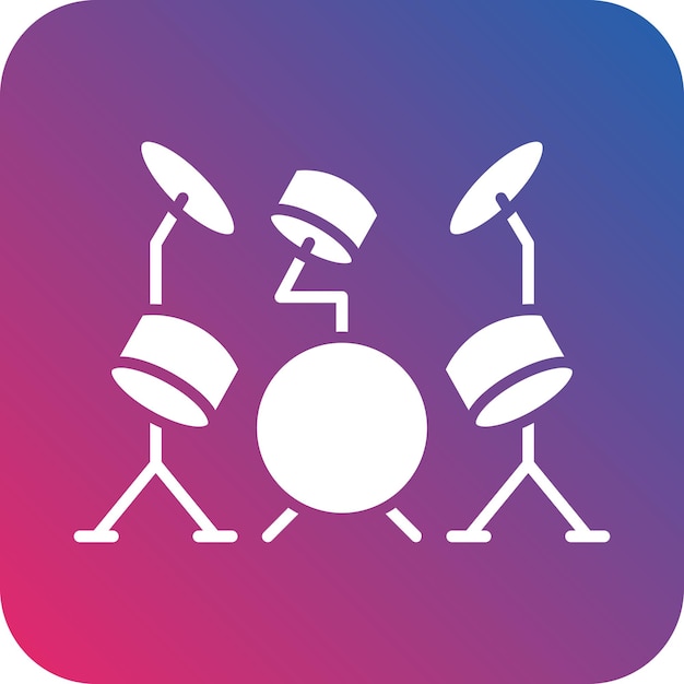 Estilo de icono de banda de diseño vectorial