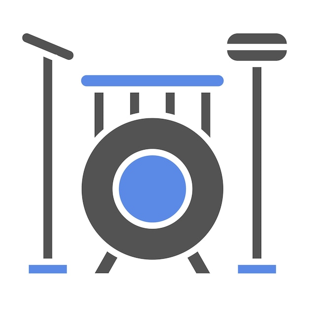 Estilo de icono de banda de diseño vectorial