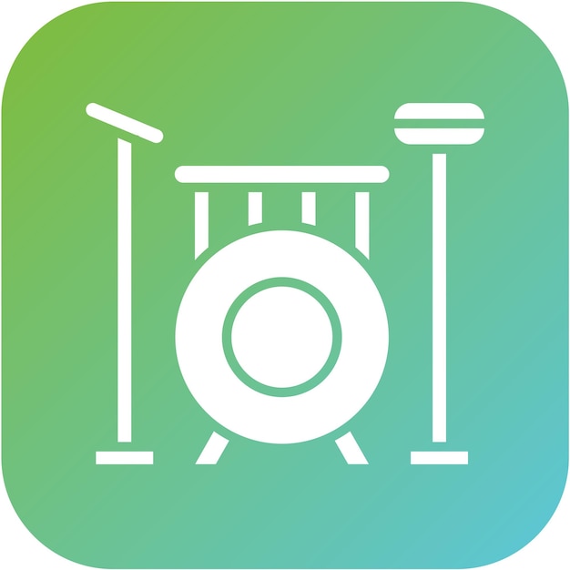 Estilo de icono de banda de diseño vectorial
