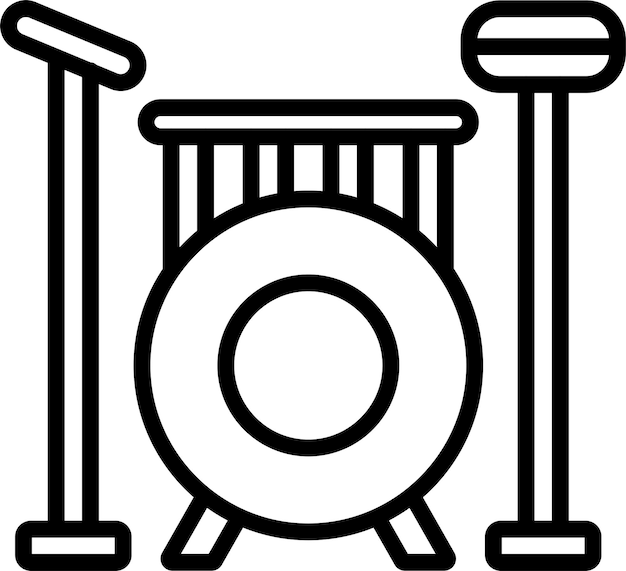 Estilo de icono de banda de diseño vectorial