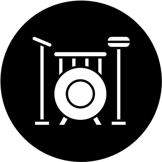 Estilo de icono de banda de diseño vectorial