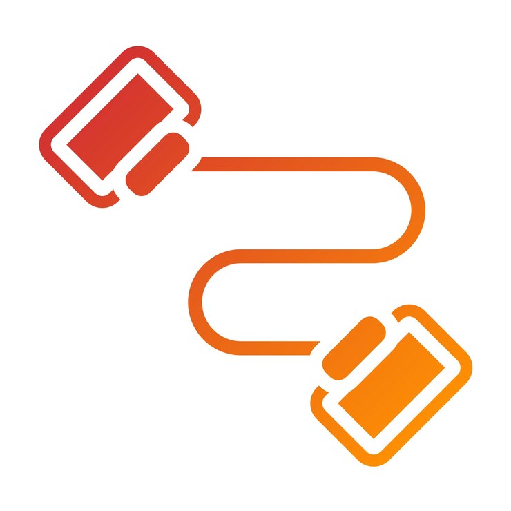 Vector estilo del icono de las bandas de resistencia de diseño vectorial