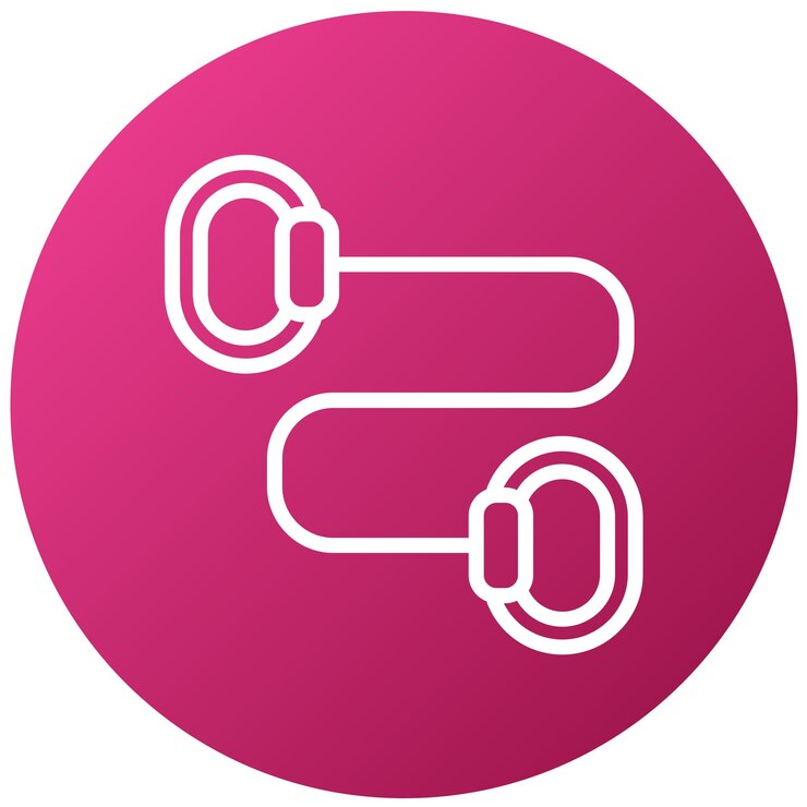 Vector estilo del icono de las bandas de resistencia de diseño vectorial