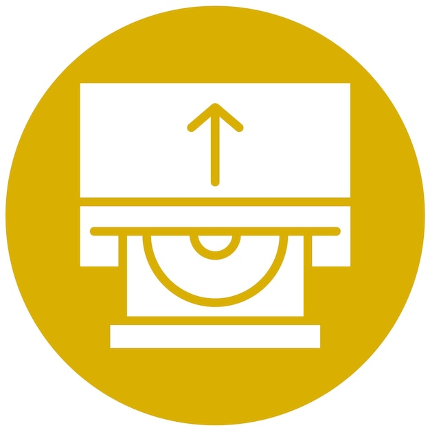 Estilo del icono de la bandeja de la unidad de diseño vectorial