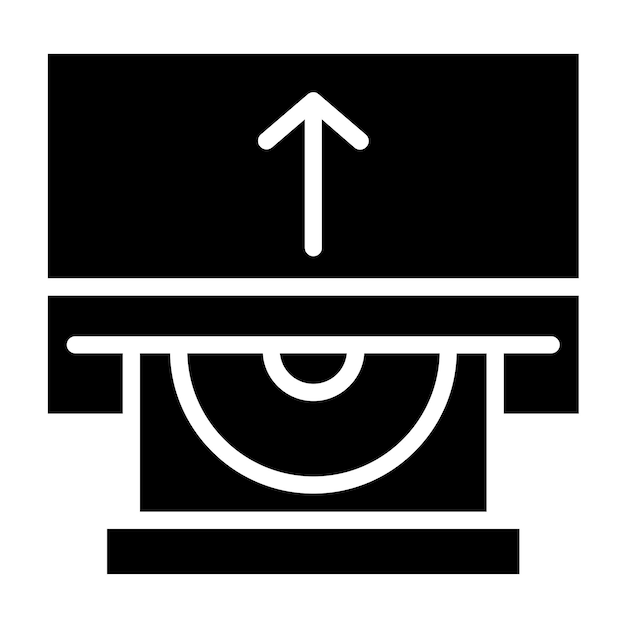 Estilo del icono de la bandeja de la unidad de diseño vectorial