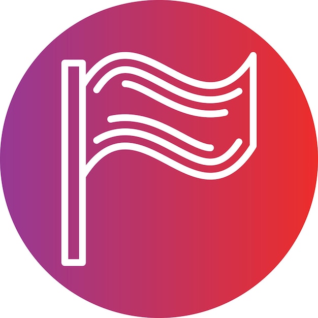 Estilo del icono de la bandera