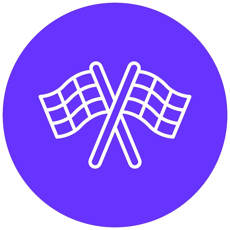 Vector estilo del icono de las banderas de diseño vectorial