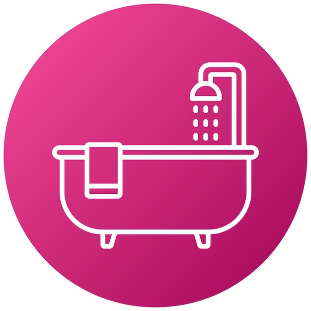 Estilo del icono de la bañera