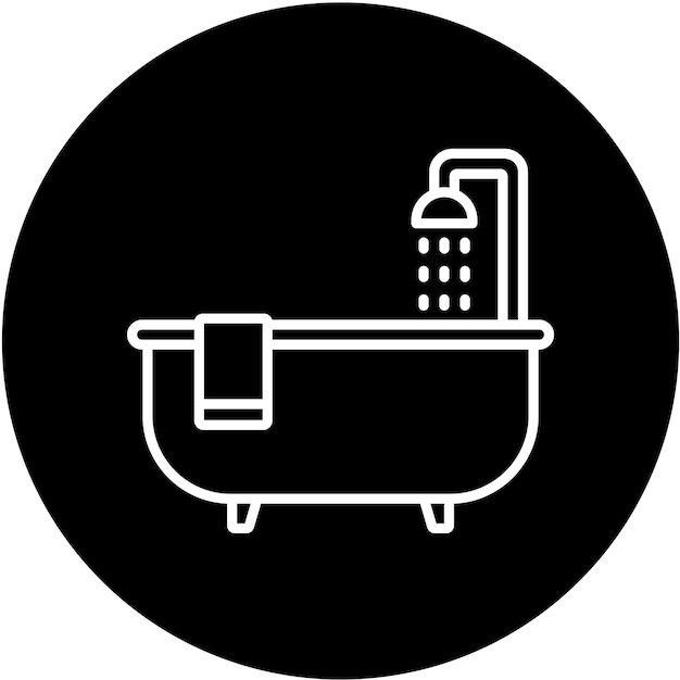 Estilo del icono de la bañera