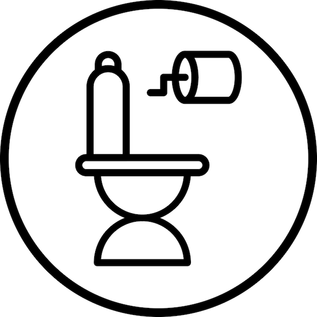 Estilo de icono de baño de diseño vectorial