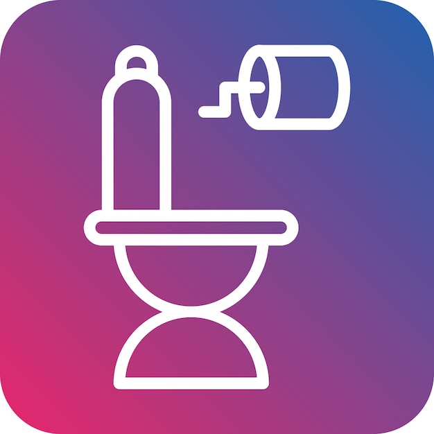 Estilo de icono de baño de diseño vectorial