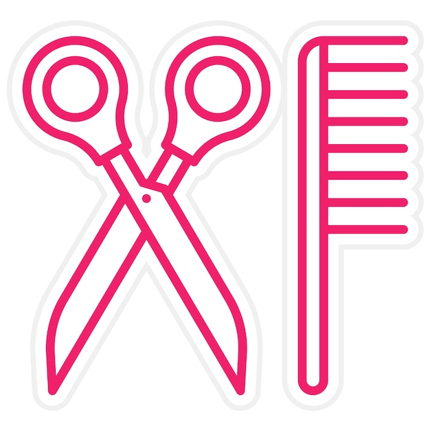 Estilo del icono del barbero