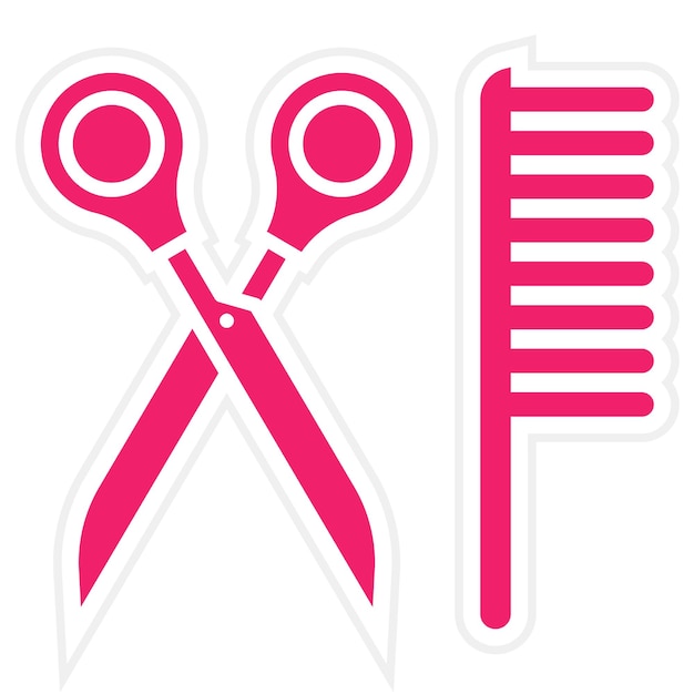 Estilo del icono del barbero