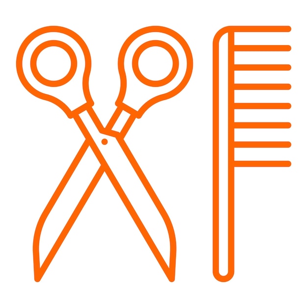 Estilo del icono del barbero