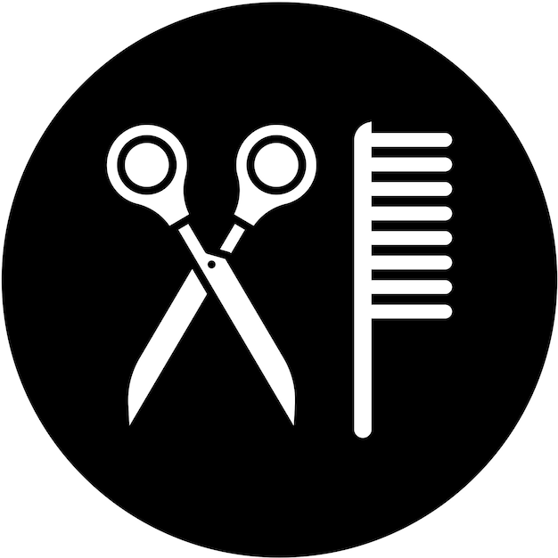 Estilo del icono del barbero