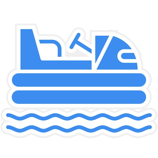 Estilo del icono de los barcos de parachoques