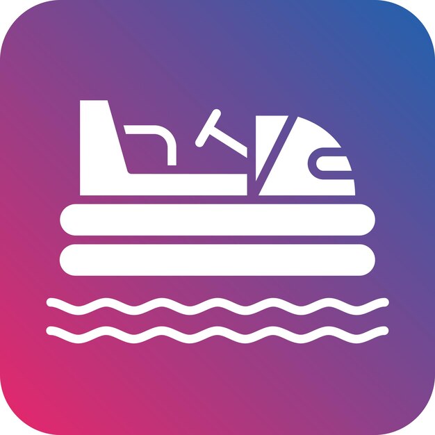 Estilo del icono de los barcos de parachoques