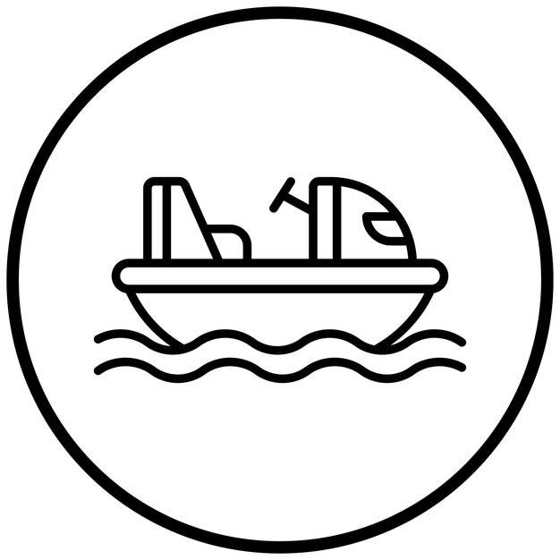 Estilo del icono de los barcos de parachoques