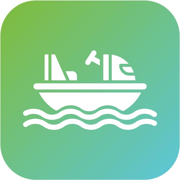 Estilo del icono de los barcos de parachoques