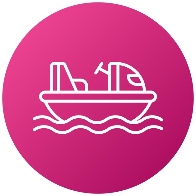 Estilo del icono de los barcos de parachoques