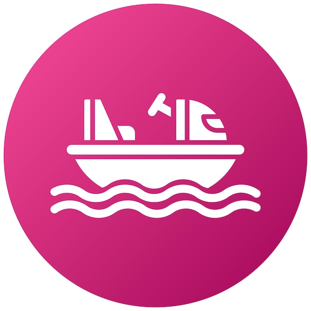 Estilo del icono de los barcos de parachoques
