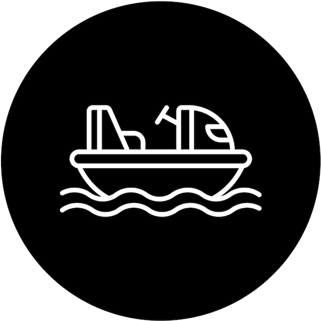 Estilo del icono de los barcos de parachoques