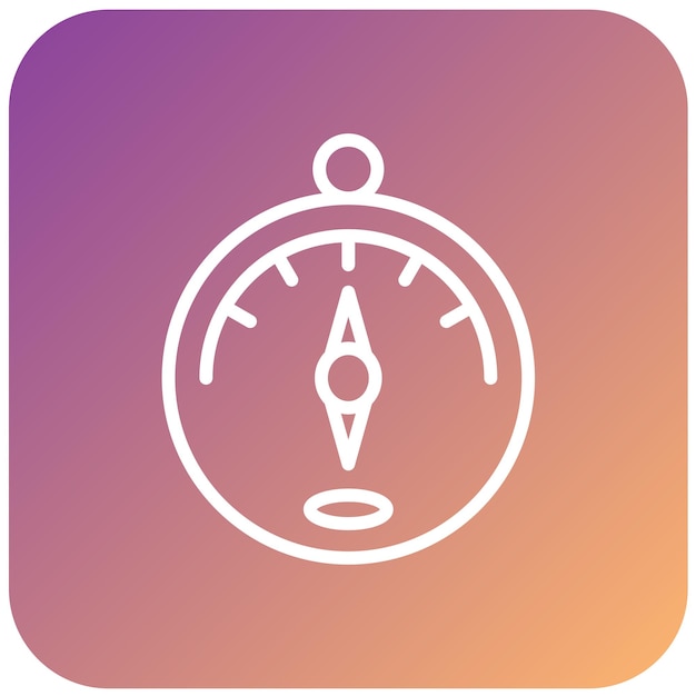 Estilo del icono del barómetro de diseño vectorial