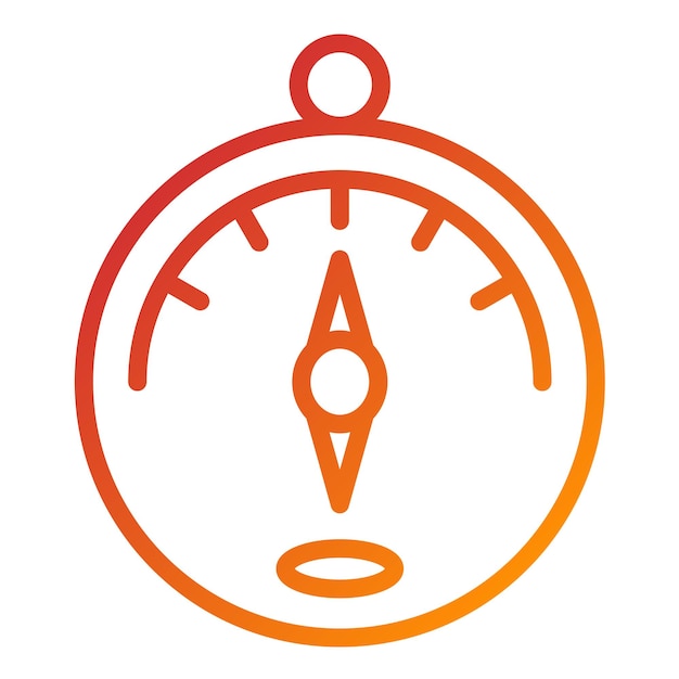 Estilo del icono del barómetro de diseño vectorial
