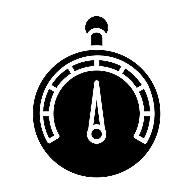Estilo del icono del barómetro de diseño vectorial