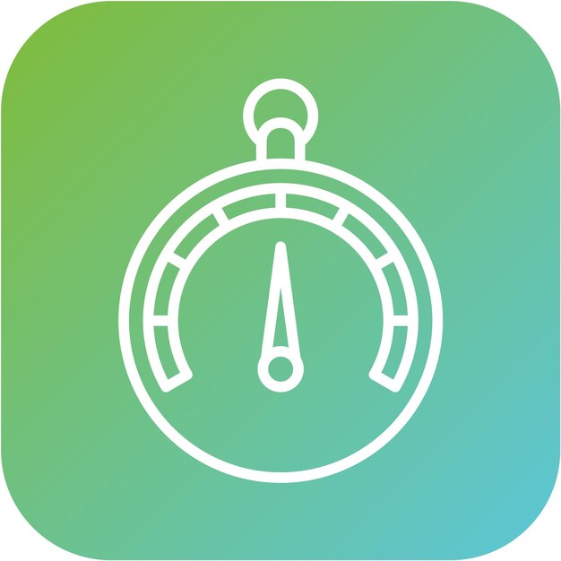 Estilo del icono del barómetro de diseño vectorial