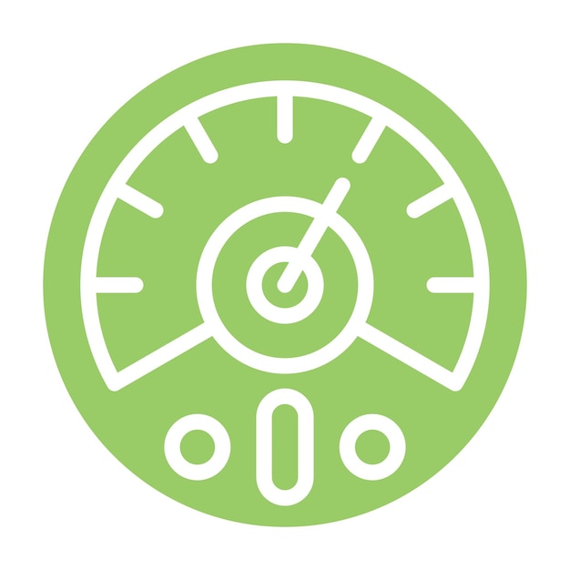 Estilo del icono del barómetro de diseño vectorial