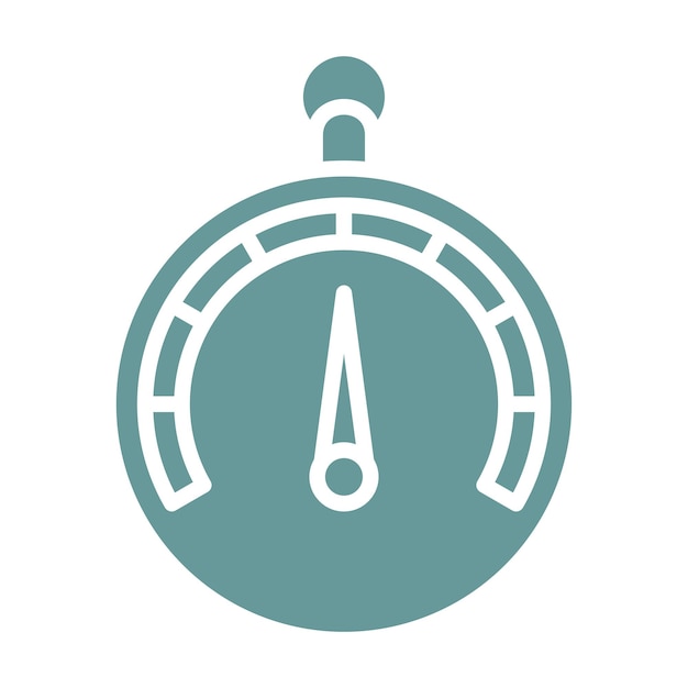 Estilo del icono del barómetro de diseño vectorial
