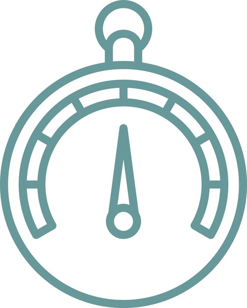 Estilo del icono del barómetro de diseño vectorial