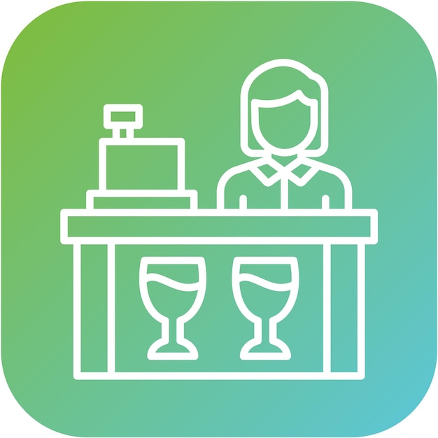 Estilo del icono de la barra de caja de diseño vectorial