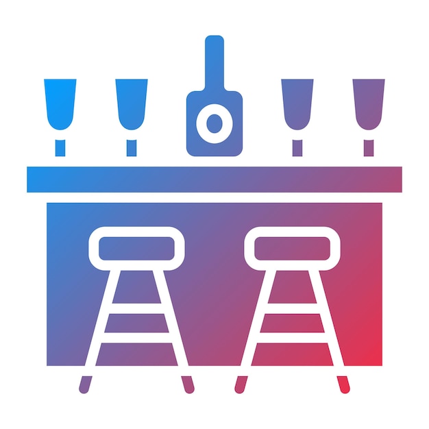 Estilo del icono de la barra de diseño vectorial