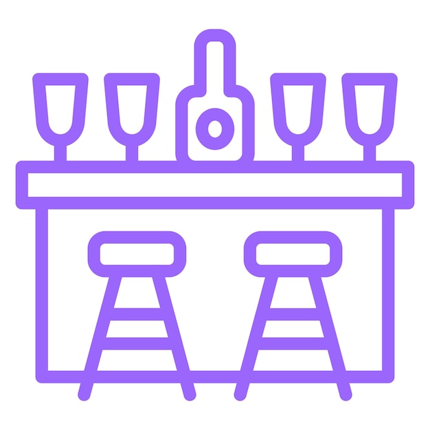 Estilo del icono de la barra de diseño vectorial