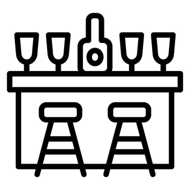 Estilo del icono de la barra de diseño vectorial