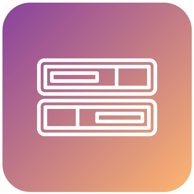 Estilo del icono de la barra de progreso del diseño vectorial
