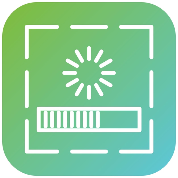 Estilo del icono de la barra de progreso del diseño vectorial